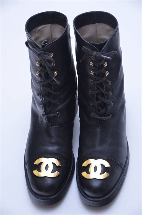 women's chanel combat boots|vintage Chanel combat boots.